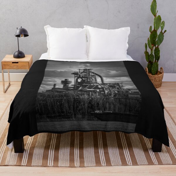 Item preview, Blast furnace in Duisburg Black and White Edition designed and sold by Ruhrpottpicture.