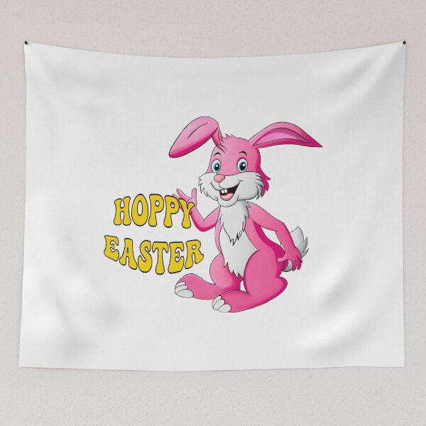 Item preview, Hoppy Easter Bunny with Eggs | Cute Spring Holiday Design designed and sold by Vividality.
