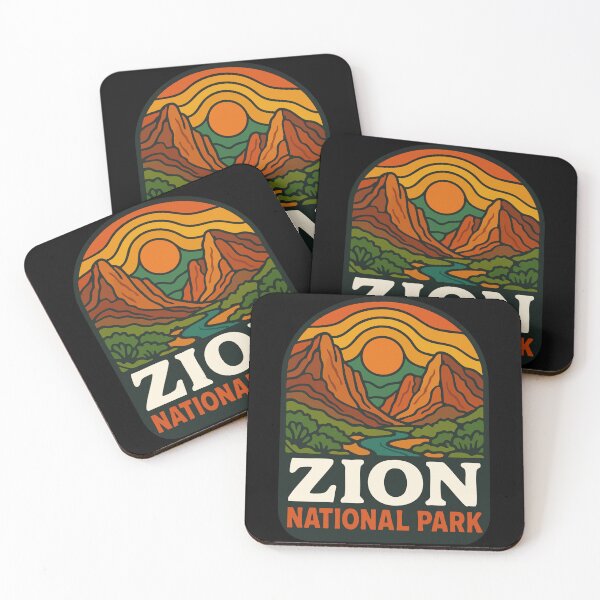 Item preview, Zion National Park Retro Travel designed and sold by TomFrontierArt.