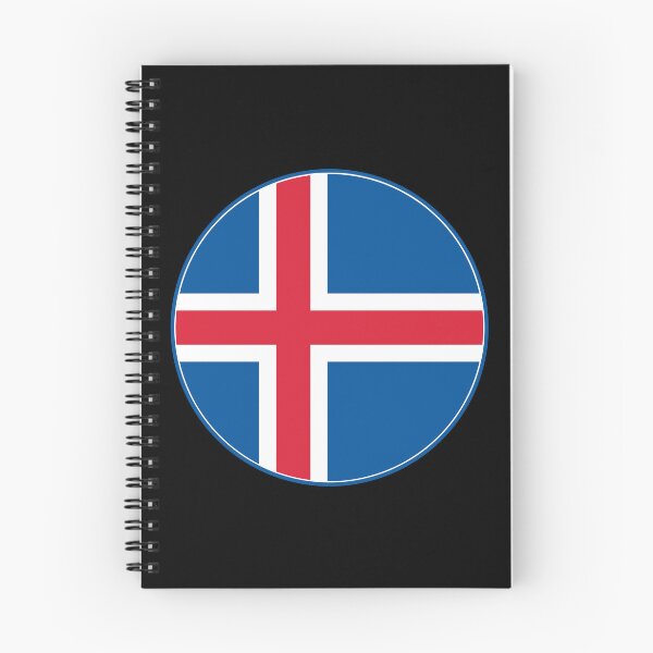 Item preview, Iceland Flag Circle Red White Nordic Cross designed and sold by NTGUILTY.