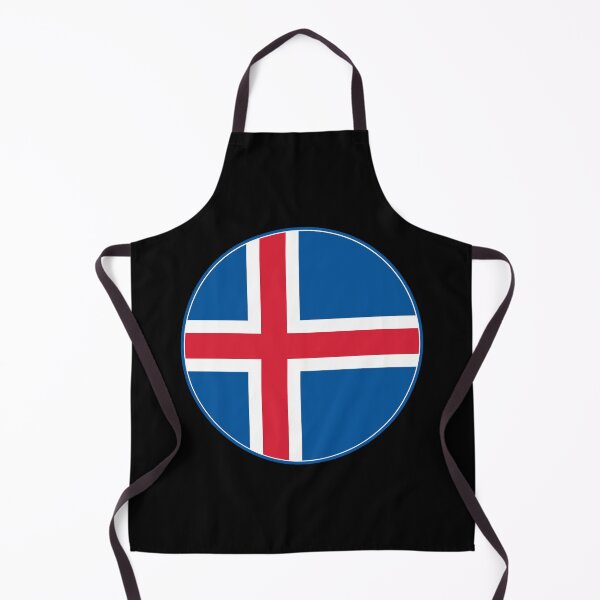 Item preview, Iceland Flag Circle Red White Nordic Cross designed and sold by NTGUILTY.