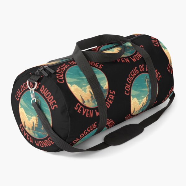 Item preview, Colossus of Rhodes Illustration Seven Wonders Distressed Circle designed and sold by KrisSidDesigns.