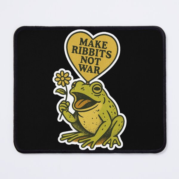 Item preview, Portland Frog – MAKE RIBBITS NOT WAR | Peace Frog Retro Stickers designed and sold by JacobKAurumhead.