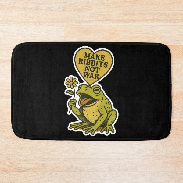 Item preview, Portland Frog – MAKE RIBBITS NOT WAR | Peace Frog Retro Stickers designed and sold by JacobKAurumhead.