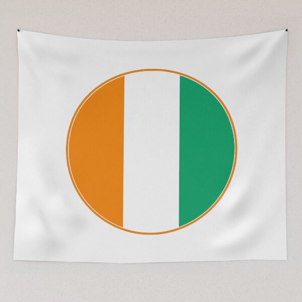 Item preview, Ivory Coast Flag Circle Orange White Green Tricolor designed and sold by NTGUILTY.