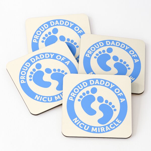 Item preview, Proud NICU Daddy – Miracle Baby Footprints designed and sold by Designs by Jesabee.