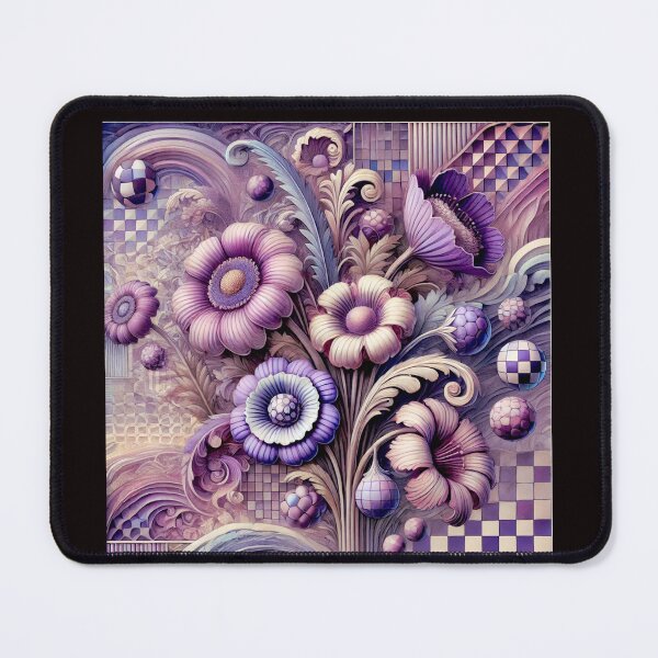 Item preview, Flowers, pixels and lilacs#4 designed and sold by Helios Be. Lavsh.