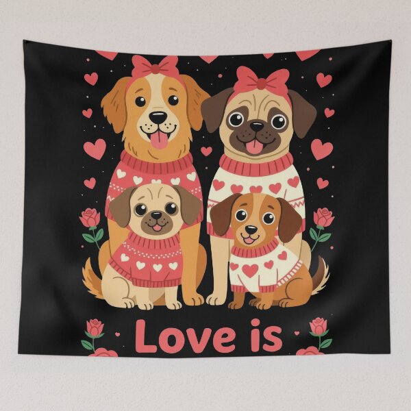 Item preview, Love is in the Air Canine Celebration designed and sold by zoughlal.