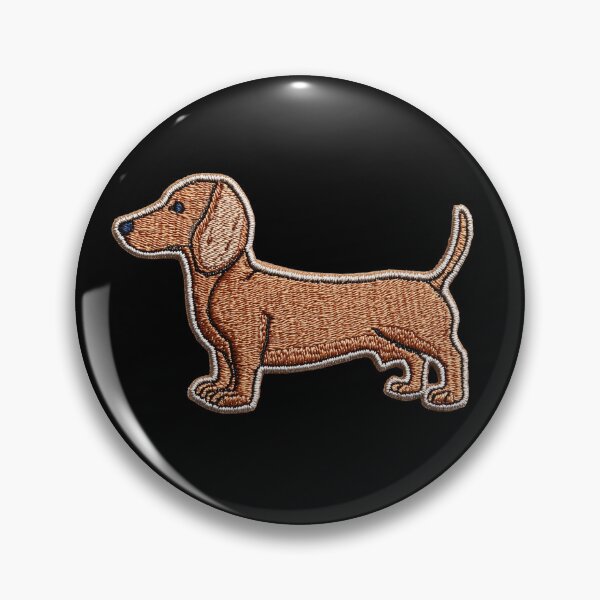 Item preview, Dachshund Sausage Dog Patch Embroidery Fabric Stitched Patch designed and sold by HappyPatchClub.