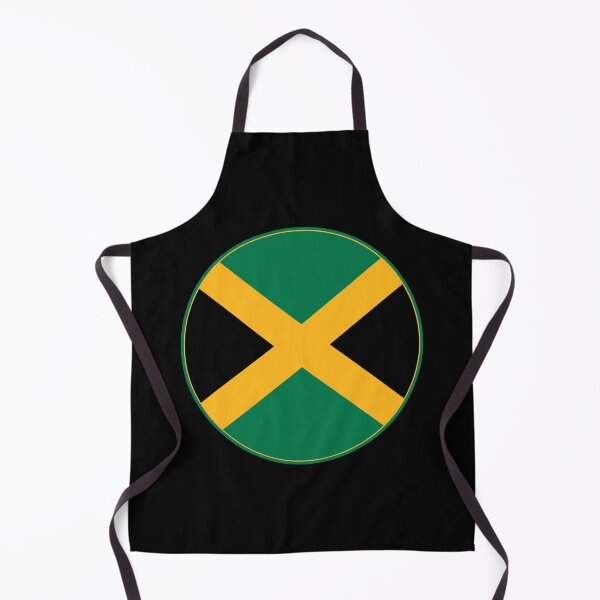Item preview, Jamaica Flag Circle Diagonal Cross Design designed and sold by NTGUILTY.