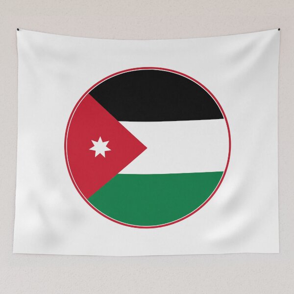 Item preview, Jordan Flag Circle Seven-Point Star Design designed and sold by NTGUILTY.