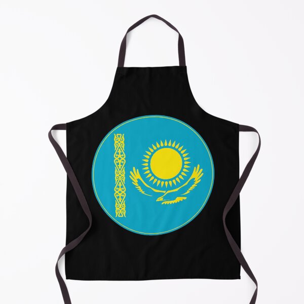Artikelvorschau, Kasachstan Flagge Kreis Golden Sun Eagle Design entworfen und verkauft von NTGUILTY.