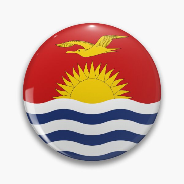 Item preview, Kiribati Flag Circle Frigate Bird Rising Sun designed and sold by NTGUILTY.