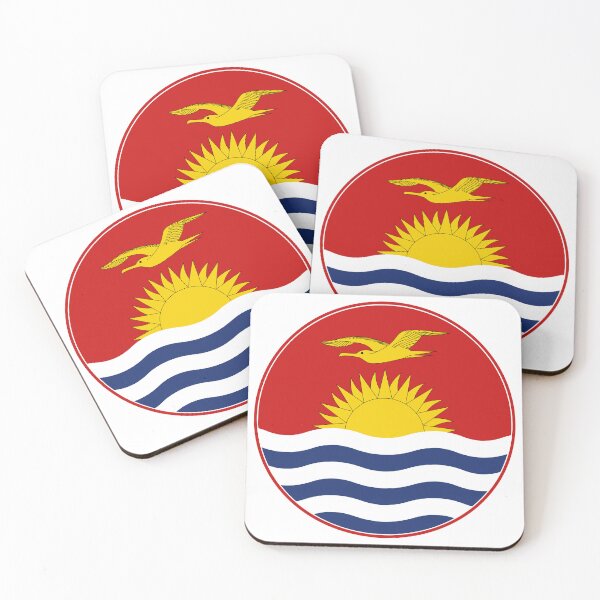 Item preview, Kiribati Flag Circle Frigate Bird Rising Sun designed and sold by NTGUILTY.