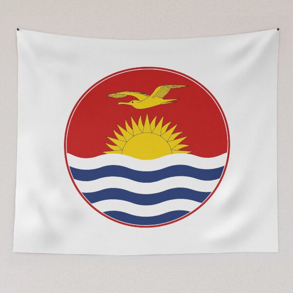 Item preview, Kiribati Flag Circle Frigate Bird Rising Sun designed and sold by NTGUILTY.