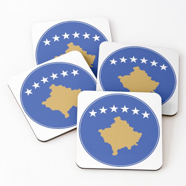 Item preview, Kosovo Flag Circle Map Six Stars Design designed and sold by NTGUILTY.