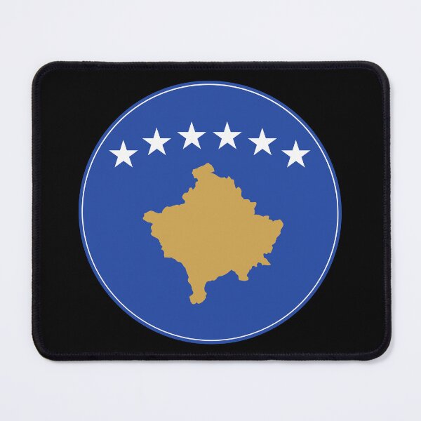 Item preview, Kosovo Flag Circle Map Six Stars Design designed and sold by NTGUILTY.