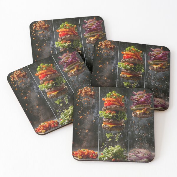 Item preview, Triple Burger Burst designed and sold by LinaDesign Store.
