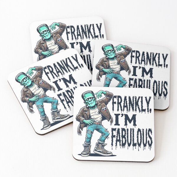 Item preview, Funny Frankenstein "Frankly, I'm Fabulous" Retro Design. designed and sold by The-T-In-Retro.
