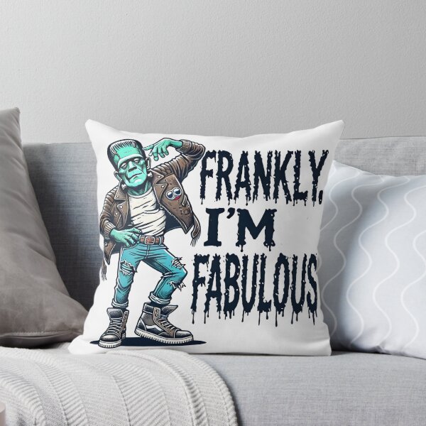 Item preview, Funny Frankenstein "Frankly, I'm Fabulous" Retro Design. designed and sold by The-T-In-Retro.