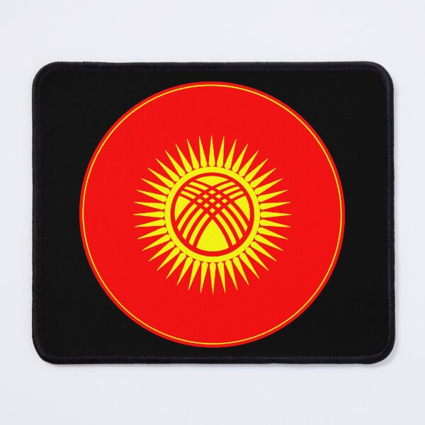 Item preview, Kyrgyzstan Flag Circle Tündük Sun Design designed and sold by NTGUILTY.