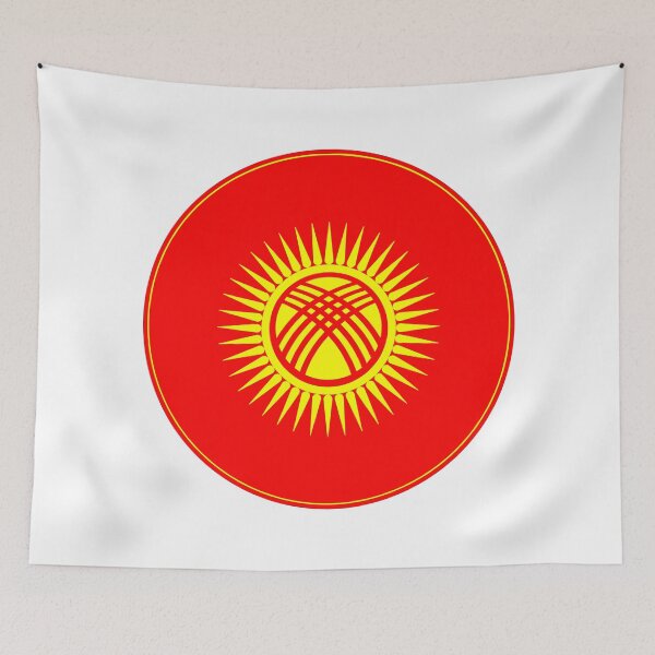 Item preview, Kyrgyzstan Flag Circle Tündük Sun Design designed and sold by NTGUILTY.