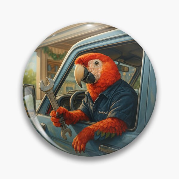Item preview, Parrot Mechanic – Fixing Life One Wrench at a Time designed and sold by Zouky.art.
