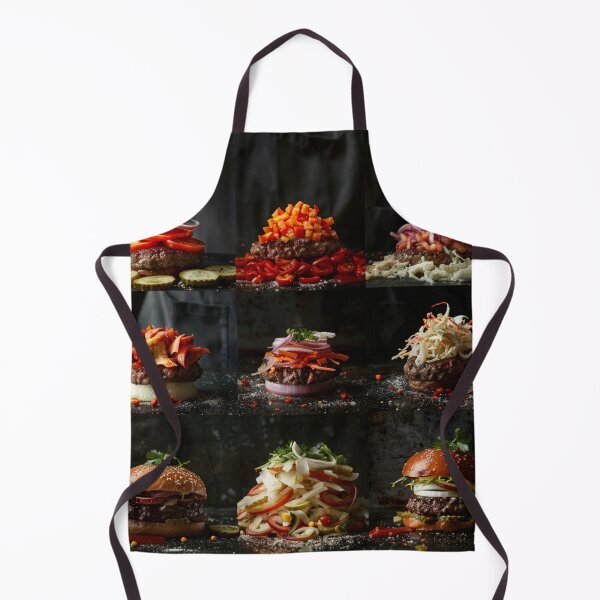 Item preview, Burger Mosaic Couture designed and sold by LinaDesign Store.