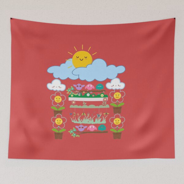 Item preview, Where Flowers, Butterflies, and Joyful Clouds Meet. designed and sold by SolenyaStudio.