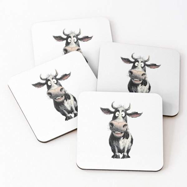 Item preview, Funny Cartoon Cow - Funny Gift Idea designed and sold by Wild Ink Studio by Barbara.