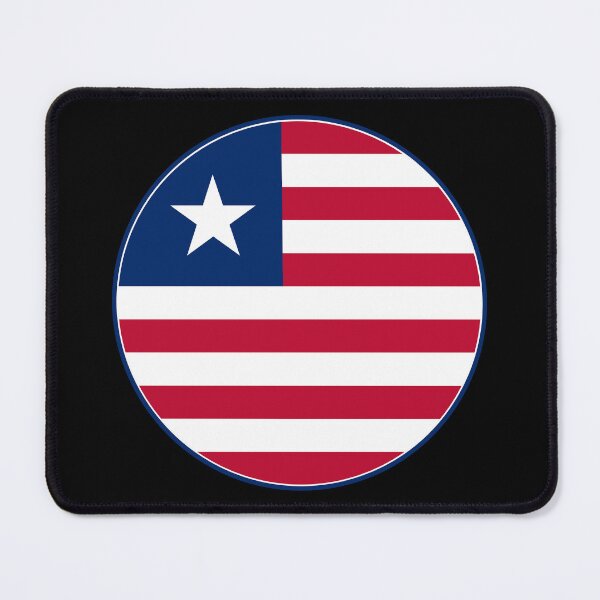 Item preview, Liberia Flag Circle Lone Star Stripes Design designed and sold by NTGUILTY.