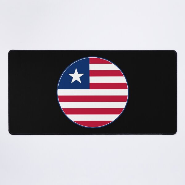 Item preview, Liberia Flag Circle Lone Star Stripes Design designed and sold by NTGUILTY.