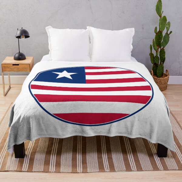 Item preview, Liberia Flag Circle Lone Star Stripes Design designed and sold by NTGUILTY.