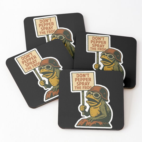 Item preview, Portland Frog – DON’T PEPPER SPRAY THE FROG | Protest Meme Sticker designed and sold by JacobKAurumhead.