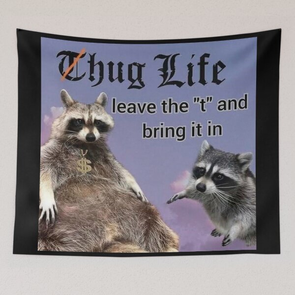 Item preview, T hug life designed and sold by meme-stuff.