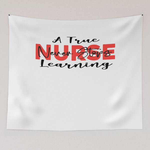 Item preview, A True Nurse Never Stops Learning Nursing Motivation designed and sold by arabiw.