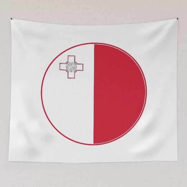 Item preview, Malta Flag Circle White Red George Cross designed and sold by NTGUILTY.