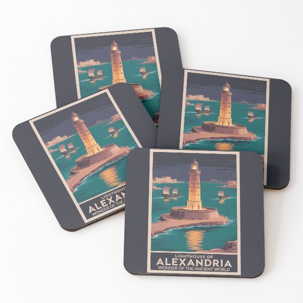 Item preview, Lighthouse of Alexandria Egypt Seven Wonders of the World Vintage designed and sold by KrisSidDesigns.