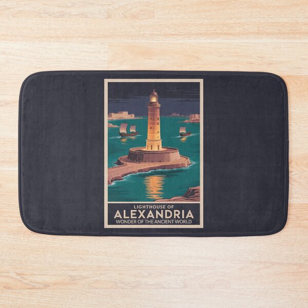 Item preview, Lighthouse of Alexandria Egypt Seven Wonders of the World Vintage designed and sold by KrisSidDesigns.