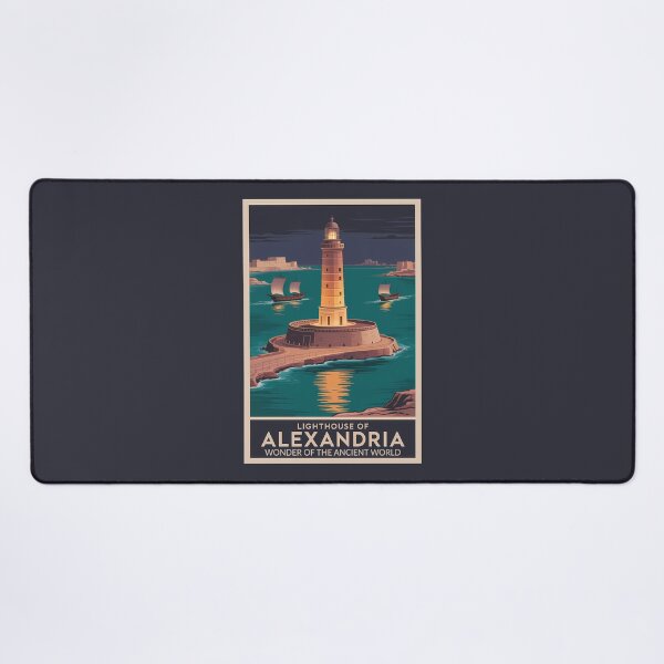 Item preview, Lighthouse of Alexandria Egypt Seven Wonders of the World Vintage designed and sold by KrisSidDesigns.