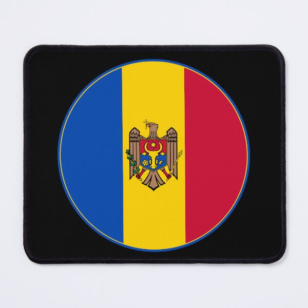 Item preview, Moldova Flag Circle Coat of Arms Eagle Aurochs designed and sold by NTGUILTY.