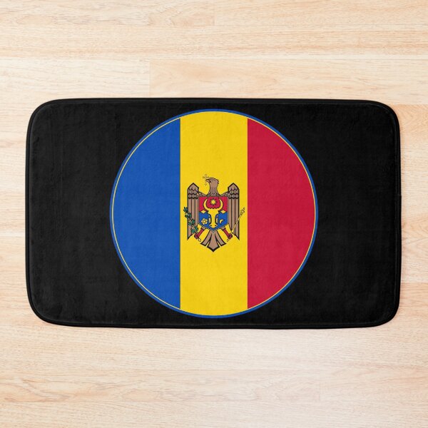 Item preview, Moldova Flag Circle Coat of Arms Eagle Aurochs designed and sold by NTGUILTY.