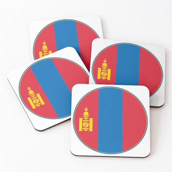 Item preview, Mongolia Flag Circle Soyombo Symbol Design designed and sold by NTGUILTY.