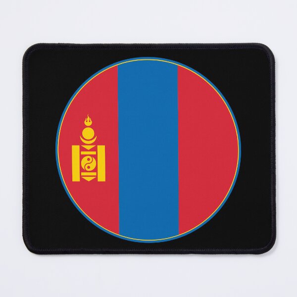 Item preview, Mongolia Flag Circle Soyombo Symbol Design designed and sold by NTGUILTY.