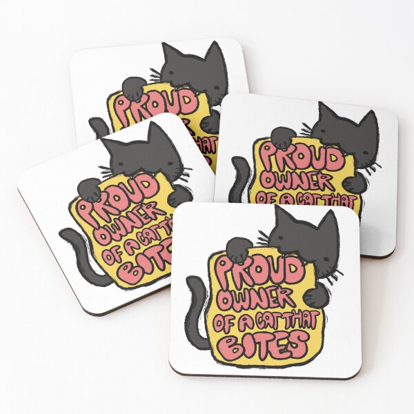 Item preview, Proud Owner of a Cat that Bites (black 1) designed and sold by bainzer.