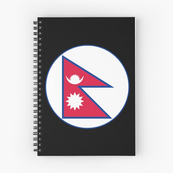 Item preview, Nepal Flag Circle Unique Double Pennant Sun Moon designed and sold by NTGUILTY.