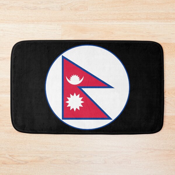 Item preview, Nepal Flag Circle Unique Double Pennant Sun Moon designed and sold by NTGUILTY.