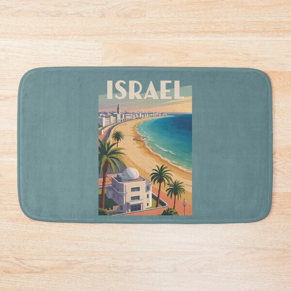 Item preview, Israel Tel Aviv Illustration Travel Art Vintage designed and sold by KrisSidDesigns.