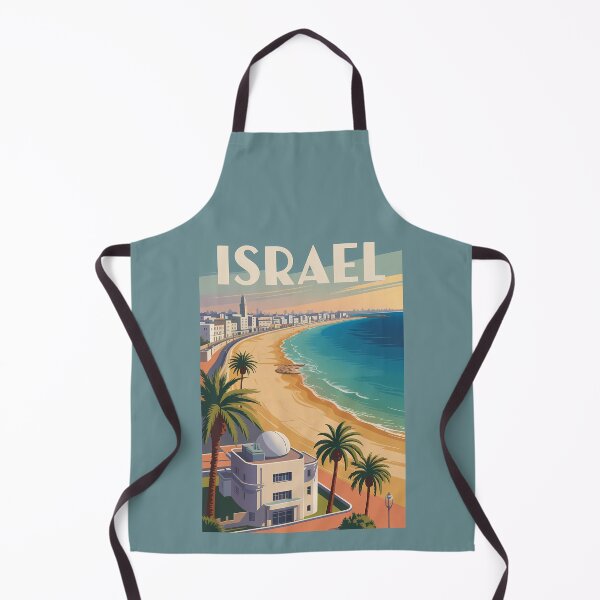 Item preview, Israel Tel Aviv Illustration Travel Art Vintage designed and sold by KrisSidDesigns.