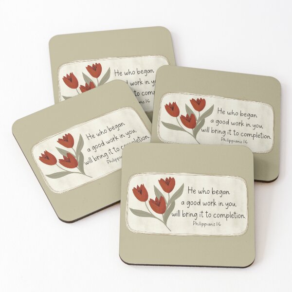 Item preview, He Who Began a Good Work - Phil 1:6 designed and sold by Willow & Grace Designs.